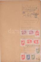 Óriási okmánybélyeges irat gyűjtemény. közel 200 darab irat nagyrészt az 1950-es évek okmánybélyegei...