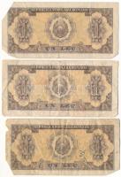 Románia 1952. 1L (3x) mindhárom eltérő sorozatjellel: "e", "g", "t" T:...