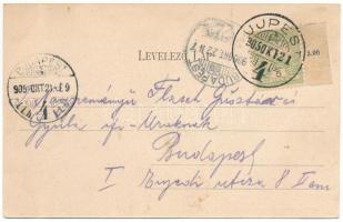 1905 Budapest IV. Újpest, Vízművek és villamos gyár. Schön Bernát kiadása (EB)