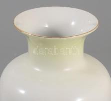 Hollóházi virágmintás váza. Jelzett, hibátlan, m: 17 cm