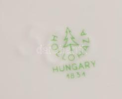 Hollóházi virágmintás váza. Jelzett, hibátlan, m: 17 cm