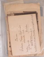 ca 1900-1960 Vegyes okmány és nyomtatvány gyűrűs berakóban kb 50 db