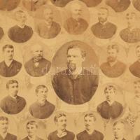 1891 Igló, Zipser Neudorf, Spisská Nová Ves; Az iglói főgimnázium VIII. oszt. végzett tanulói, tabló...