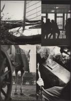 ca 1960 11 db vegyes fotó, vaskohászat témájú művészfotók, iskolai és szociofotók. 24x16 cm ig