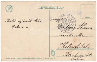 1916 Zsolna, Sillein, Zilina; látkép. Vasúti levelezőlapárusítás 23. sz. 1916. / general view + &quo...