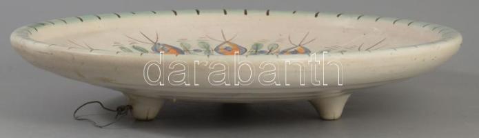 Gorka Iparművészeti Vállalatos kerámia tál. Mázas kerámia, jelzett, hibátlan 32 cm