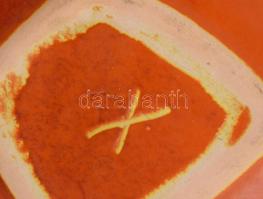 4 db Tófej retro mokkás csésze, aljjal, kézzel festett, jelzett, hibátlan