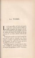 Maupassant, Guy de:
Contes de Bécasse. La tombe. Notes d'un voyageur.
Paris, 1908. Librairie ...