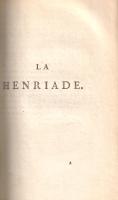 (Voltaire) [Arouet, François-Marie]:
La Henriade. Nouvelle édition. Tome I. [Esterházy Eleonóra tul...