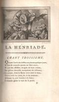 (Voltaire) [Arouet, François-Marie]:
La Henriade. Nouvelle édition. Tome I. [Esterházy Eleonóra tul...