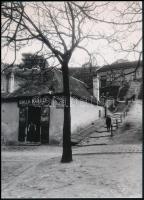 cca 1915 Budapest, Tabán, Jakab lépcső, 1 db modern nagyítás, jelzés nélkül, jelzés nélkül, 21x15 cm