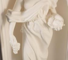 Veres Gábor (1955-) Ősz. 1986, formált keménygipsz / kőanyag, fa tartóban, jelzett, Képcsarnok címké...