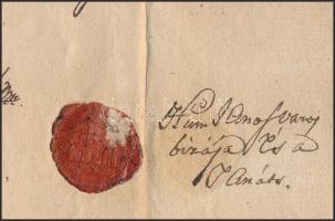 1821 Paks város bírája által kiadott pecsétes igazolás varga legény részére