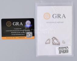 Moissanite 1,0 ct, d: 6,5 mm, tanúsítvánnyal