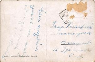 1950 Szeged, Klinikai épületek, oszlopcsarnok, Hősök emlékkapuja, múzeum. Nemzeti Sajtóvállalat (Rb)