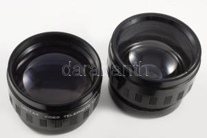 2 darab Unitax video telephoto objektív