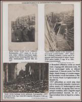 1914-16 A császári és királyi esztergomi 26. gyalogezredet bemutató gyűjtemény 10 db eredeti fotó, f...