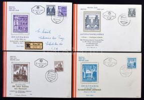Ausztria közel 150 különféle FDC az 50-es évek végéből 1971-ig