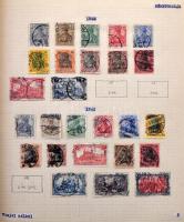 Deutsches Reich 1900-tól, Böhmen und Mahren, Generalgouvernement, Bajorország, Csehszlovákia gyűjtemény, gyűjtemény maradvány házi készítésű albumban, csavaros borítóval