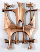 Papp Zoltán: Katona lovakkal. Bronz, jelzés nélkül, 24x18 cm