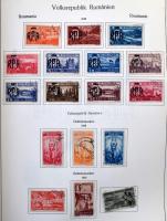 Románia főleg bélyegzett gyűjtemény 1943-1969 Abria előnyomott albumban. Nem teljes, de tartalmas an...