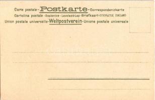 Russland / map of the Russian Empire. Art Nouveau, floral, litho with coat of arms