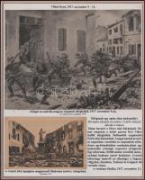 1914-18 Az I. világháborús olasz frontot bemutató gyűjtemény korabeli fotókkal, eredeti képeslapokka...