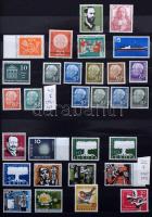 NSZK 1948-1965 Hiányos, de tartalmas gyűjtemény, 8 lapos Philux A4-es berakóban