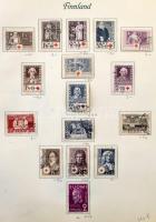 Dánia, Finnország, Svédország gyűjteményrész Borek előnyomott albumban