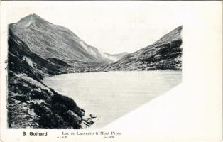 Saint-Gotthard Massif, Lac de Lucendro &amp; Mont Prosa / lake, mountains