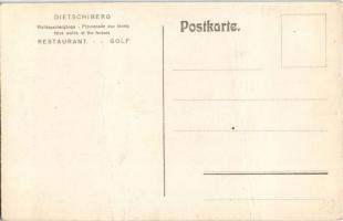 Luzern, Lucerne; Dietschiberg Drahtseilbahn, Golf / Funiculaire / funicular railway (fa)