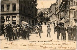 1904 Neuchatel, Rue des Terreaux / street view (EB)