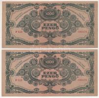 1945. 1000P (2x) sorszámkövetők "F 528 096478 - F 528 096479" T:XF
Adamo P22