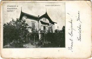 Budapest XVI. Rákosszentmihály, Kaudelka-lak, villa (b)