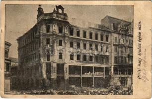 1903 Budapest VI. Párisi Nagy Áruház égése után, Sternberg üzlete (szakadások / tears)