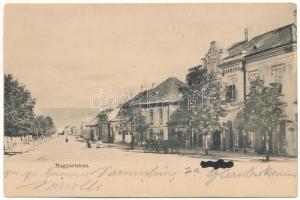 Nagyenyed, Aiud; Magyar utca, Lázár üzlete / street, shop (non PC) (EK)