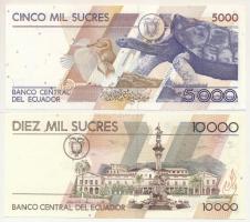 Ecuador 1995. 5000S + 1999. 10.000S T:UNC
Ecuador 1995. 5000 Sucres + 1999. 10.000 Sucres C:UNC