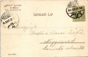 1905 Budapest VIII. Bodó Kávéház, biliárd terem, belső. József körút 56. (EK)