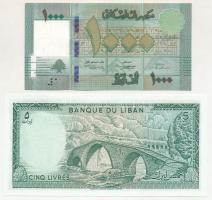 Libanon 1986. 5L + 2016. 1000L T:UNC
Lebanon 1986. 5 Livres + 2016. 1000 Livres C:UNC
Krause P#62,...