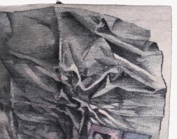 Polgár Rózsa (1936 Szombathely - Budapest 2014): Fájdalom. 74x71 cm. Készült: 1985, Genf. Haute-liss...