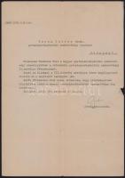 1945 Bp., Gordon Ferenc (szül. Neuhaus) (1893-1971) pénzügyminiszter autográf aláírása kinevezésen