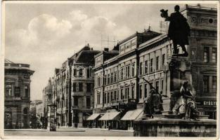 1937 Szeged, Klauzál tér, Gerle Patika, gyógyszertár, Schlesinger üzlete. Traub B. és Társa kiadása (EK)