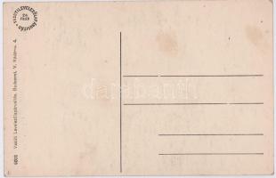 Pécs, Király utca, üzletek, templom. Vasúti levelezőlapárusítás 6089. (fl)