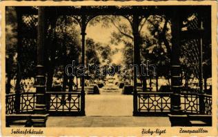 1943 Székesfehérvár, Zichy liget, zenepavilon (fa)