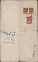 1914 Budapest Városi és állami illetékbélyeg okmányon