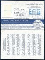 M.S.N.P. [Magyarországi Symbolikus Nagypáholy] szabadkőműves útlevél, fénykép nélkül // S.G.L.H. [Symbolic Grand Lodge of Hungary] freemason passport, without photo