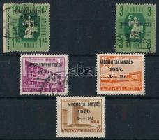1950-1960 Meghatalmazás - Érvényes 5 klf bélyeg