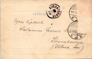 1901 Székesfehérvár, Nádor utca, Zirci templom, üzletek (ázott sarok / wet corner)