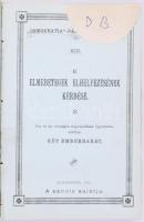 Kolligátum a ,,Demokratia"-páholy könyvtára füzeteiből (11 füzet egy kötetben): Horváth János: ...