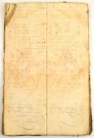 1771 Adóösszeírás? kb 60 beírt oldalon megviselt állapotban